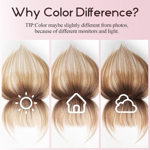 Clip in Bangs Human Hair Wispy Fringes for Women Natural Look